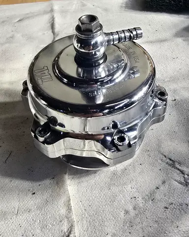 Polished tubular component with blow-off valve assembly