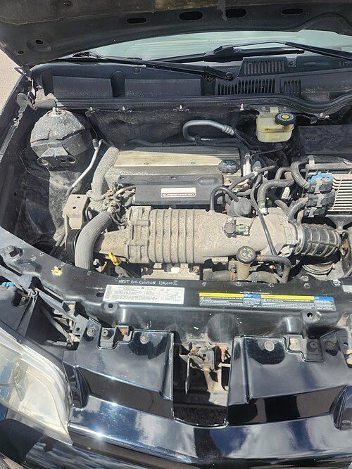 Supercharged engine bay representative image